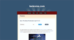 Desktop Screenshot of leelevine.com
