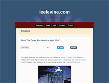 Tablet Screenshot of leelevine.com